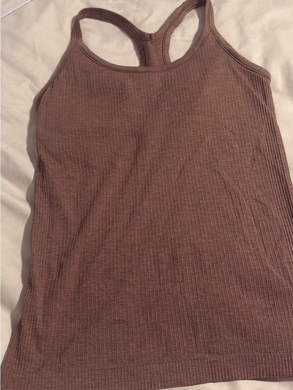 lululemon athletica Ribbed Racerback Tank - Brown - Picture 2 of 2